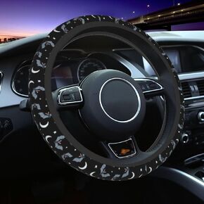 Dalmatian Print Steering Wheel Cover Auto Steering Wheel Protector 15 inch Fit Auto SUV Vans Trucks