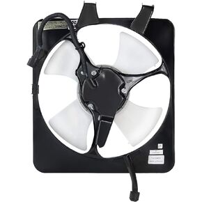 DNA MOTORING OEM-RF-0202 Factory Style Radiator Cooling Fan Assembly Cooling Efficiency Improved Direct Replacement [Compatible with 97-98 Honda CR-V],Black