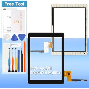 Touch Screen Replacement for Autel MaxiSYS MS908 MS908 Pro MS908CV 9.7 inch Front Glass Touch Panel Digitizer with Tools(Not Include LCD)