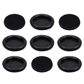 Fielect Rubber Grommet 30Pcs 30mm Mounting Dia Oil Resistant Armature Rubber Grommets for Wiring Cable Black