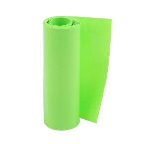 uxcell 100mm Flat Width 5M Length PVC Heat Shrink Tube Green for 18650 Batteries