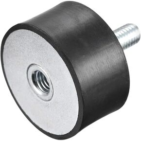 uxcell Rubber Mounts M8 Male/Female Vibration Isolator Shock Absorber D40mmxH40mm, for Garage Motor Air Compressor Car Boat Bobbins