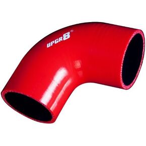 Universal 4-Ply High Performance 90 Degree Elbow Coupler Silicone Hose (2.75"(70MM), Red)