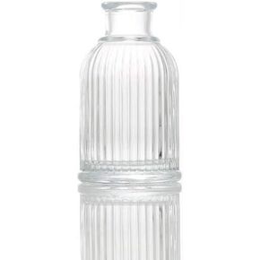 1PCS Empty Round Aroma Glass Diffuser Bottles Jars Aromatherapy Diffusers Vase Fragrance Refill Aroma Dispenser for DIY Replacement Reed Diffuser Sets Craft Projects Wedding Party Decor