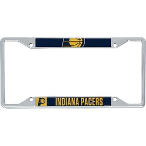 Desert Cactus Indiana Pacers License Plate Frame Team NBA Metal Car Tag Holder for Front or Back of Car Officially Licensed (Up Close)