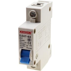 Bumbesti 2 Pole 400V قاطع دائرة مصغر منخفض الجهد 20A Din Rail Mount DZ47-63 C20