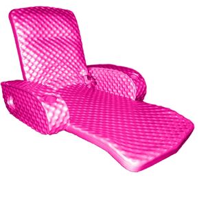 TRC Recreation Super Soft Portable Floating Swimming Pool Water Lounger Comfortable Adjustable Recliner Chair with 2 Armrest Cup Holders…