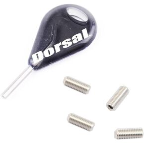 DORSAL Surfboard Fin Screws and Hex Key Smoke