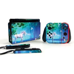 MightySkins Skin Compatible with Nintendo Switch OLED - Unicorn Fantasy | Protective, Durable, and Unique Vinyl Decal wrap Cover | Easy to Apply, Remove and Change Style | Made in The USA