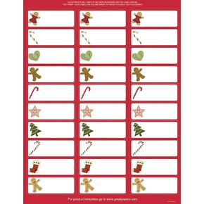 Great Papers! Ginger Friends 30-Up Address Label, 5 sheets/150 Labels, 1" x 2.625" (2011600)
