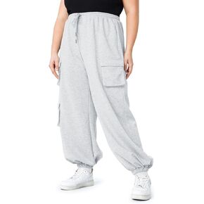 بنطال رياضي نسائي من Beautife بمقاس كبير كاجوال للركض كبير الحجم وفضفاض للتمرين مع جيوب in Kuwait