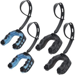 4 قطع من واقي الفم لكرة القدم مع حزام، واقي الفم الناعم للشباب الرياضي الاحترافي للملاكمة والهوكي واللاكروس وكرة السلة والفنون القتالية المختلطة والرجبي والجوجيتسو in Kuwait