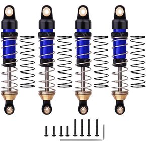 59mm Shocks Aluminum Shock Absorber for TRX4M TRX4MT 1/18 RC Crawler Threaded Oil Damper (Blue)