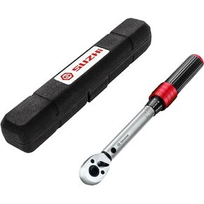 SuZhi 90 teeth 1/2 Inch drive 25-250 ft-lb Torque Wrench 33.75-337.5N.M, 22'' Length, Alloy Aluminum & Cr-Mo for Garage Car & Motorcycle, Spark Plug, Wheel, Oil change