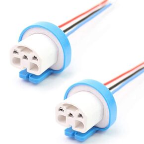 9007 HB5 Headlight Socket Adapter 9004 Female Ceramics Sockets Wire Harness Socket Connector for Car Vehicles Truck Headlight 2Pcs