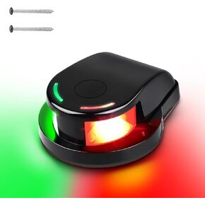 ضوء الملاحة للقارب من Linkstyle، مصابيح LED للقارب IP67 مقاومة للماء للقوس والعائم واليخت وقارب الطاقة والقارب الصغير (أسود) in Kuwait
