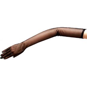23.5" Long Gorgeous Sheer Gloves Slip-on Opera Length 16BL