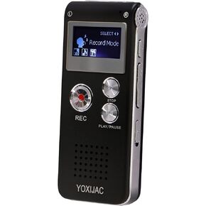 Digital Voice Recorders Voice Activated Recorder for Meeting Lecture 8GB Audio Recorder Recording Device A-B Repeat Portable Tape Recorder with MP3 Microphone (8GB)