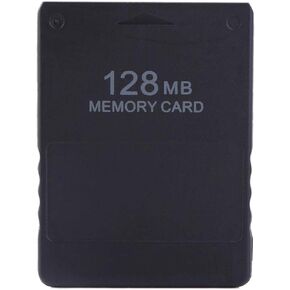 PS2 Memory Card, High Speed Game Memory Card 128MB Storage Accessories Plug and Play Start Runs Consoles Video Games in USB Hard Disk Slim Line Version Supports for Saving Games and Information
