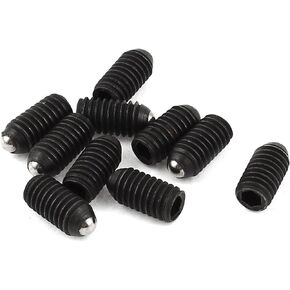 10 Pcs Rolling Ball Plunger Hex Socket Set Screw M6x10