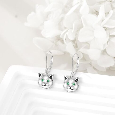 SHEAISRS Butterfly/Cat/Dog 925 Sterling Silver Women's Cute Animal Earrings Hypoallergenic Cute Puppy Earrings Teenage Girls Animal Earrings Stud Earrings Jewelry Gift for Daughter in Saudi Arabia