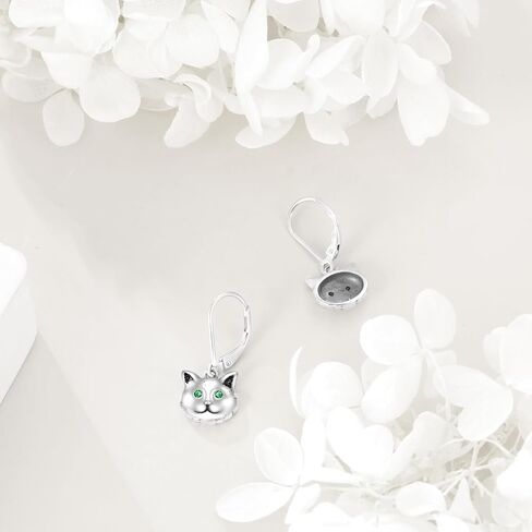 SHEAISRS Butterfly/Cat/Dog 925 Sterling Silver Women's Cute Animal Earrings Hypoallergenic Cute Puppy Earrings Teenage Girls Animal Earrings Stud Earrings Jewelry Gift for Daughter in Saudi Arabia