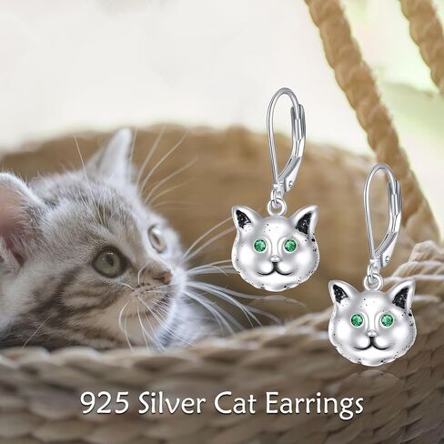 SHEAISRS Butterfly/Cat/Dog 925 Sterling Silver Women's Cute Animal Earrings Hypoallergenic Cute Puppy Earrings Teenage Girls Animal Earrings Stud Earrings Jewelry Gift for Daughter in Saudi Arabia
