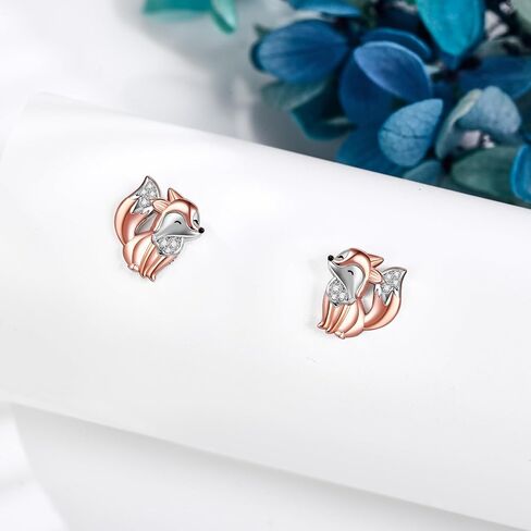 SHEAISRS Butterfly/Cat/Dog 925 Sterling Silver Women's Cute Animal Earrings Hypoallergenic Cute Puppy Earrings Teenage Girls Animal Earrings Stud Earrings Jewelry Gift for Daughter in Saudi Arabia