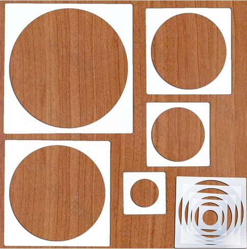 5pcs Reusable Painting Stencils,Plastic Art Craft Templates on Wood Wall Fabric Paper Home Décor DIY 4" to 12" (Clouds) in Saudi Arabia