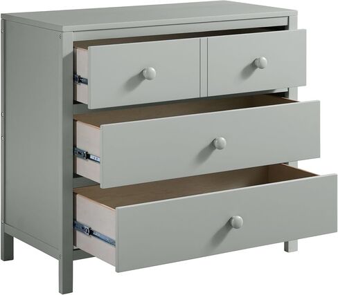 خزانة ملابس أكسفورد بيبي إسينشيالز بثلاثة أدراج، رمادي in Kuwait