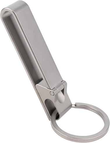 مشبك سلسلة مفاتيح من التيتانيوم، مشبك سلسلة مفاتيح عالي التحمل سريع الفك، حامل مفاتيح الحزام، سلسلة مفاتيح بحلقة حزام للرجال (12 مم) in Kuwait