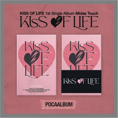 KISS of Life Midas Touch 1st Single Album Contents+Photocard+Tracking Sealed KOL (Full Set(Photobook+4 Jewel+POCA)) in Saudi Arabia