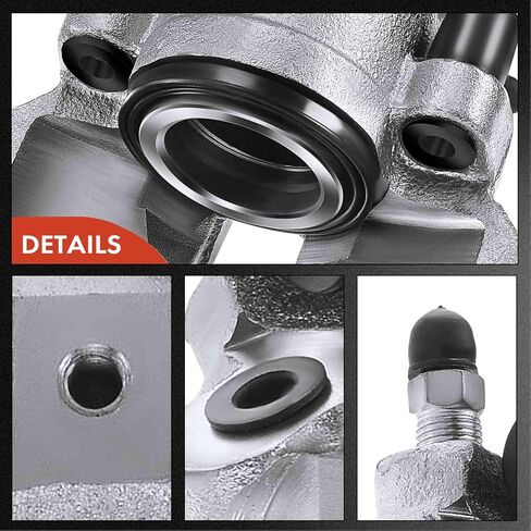 A-Premium Disc Brake Caliper Assembly Without Bracket Compatible with Select Audi and Volkswagen Models - A4, A4 Quattro, A6, A6 Quattro, S4, Passat 2002-2005, S6 2002-2003 - Front Side in Saudi Arabia