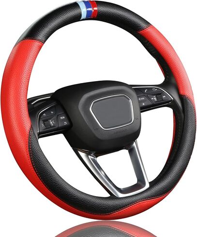 غطاء عجلة قيادة السيارة المخصص لسيارة BMW X1، X2، X3، X4، X5، X6، X7، i3، i4، i5،14.5-15 بوصة (بيج) in Saudi Arabia