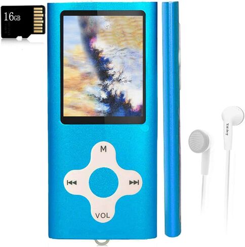 Mp3 Player,Music Player with a 16 GB Memory Card Portable Digital Music Player/Video/Voice Record/FM Radio/E-Book Reader/Photo Viewer/1.8 LCD in Kuwait