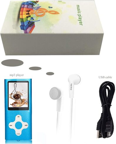 Mp3 Player,Music Player with a 16 GB Memory Card Portable Digital Music Player/Video/Voice Record/FM Radio/E-Book Reader/Photo Viewer/1.8 LCD in Kuwait