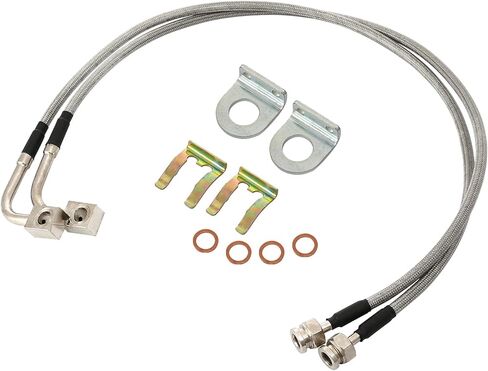 89370 خطوط فرامل أمامية مقاومة للصدأ متوافقة مع 2007-2019 تشيفي سيلفرادو 1500/2007-2019 تاهو /2007-2019 سوبربان/2007-2019 جي إم سي سييرا/2007-2019 تشيفي سيلفرادو 2500/2007-2019 تشيفي سيلفرادو 3500 in Kuwait