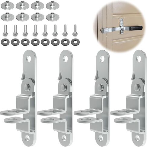 2 Pcs Cargo Trailer Door Hasp Keeper Bar Lock Handle Enclosed Car Hauler for Ramp Padlock Race Cargo Trailer Door Hasp Latch Lock with Screws Nut in Saudi Arabia