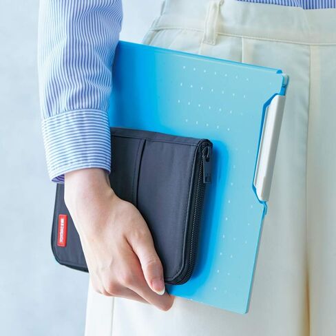 LIHITLAB LAB حقيبة قلم/قلم رفيعة، عريضة، 0.7 × 5.5 × 8.5 بوصة، أصفر أخضر (A7653-6) in Kuwait