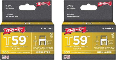 مثبت أسهم 591188BLSS أصلي T59 شفاف من الفولاذ المقاوم للصدأ مقاس 1/4 بوصة × 5/16 بوصة، 300 قطعة (عبوتان) in Kuwait