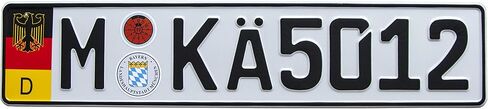 لوحة ترخيص أوروبية ألمانية أوروبية بأرقام عشوائية (شتوتغارت) in Kuwait