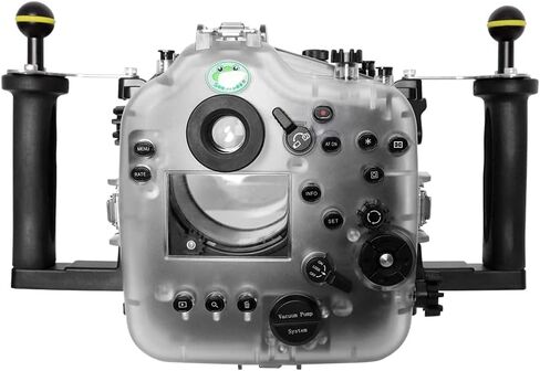 Seafrogs Waterproof housing for Canon EOS R3，Underwater Camera Housing with EF 24-105mm F4,EF 16-35mm F4 Lens,Can Effectively Waterproof up to 40M/130FT, Inbuilt Leak Detection Sensor(Black) in Saudi Arabia