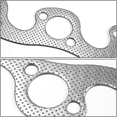 DNA Motoring GKTSET-DR96V10 Aluminum Exhaust Manifold Header Gasket Set Replacement,Metallic in Saudi Arabia