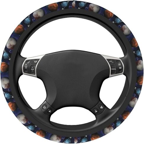 Dalmatian Print Steering Wheel Cover Auto Steering Wheel Protector 15 inch Fit Auto SUV Vans Trucks in Saudi Arabia