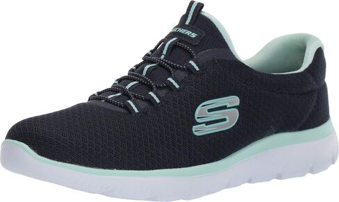 حذاء رياضي للسيدات من Skechers Summits، Navy Aqua، 7.5 US in Saudi Arabia