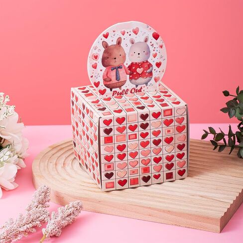 صندوق نقود TEMPSPACE Love للهدايا النقدية، صندوق نقود لسحب الهدايا النقدية، حامل أموال مفاجئ هدية نقدية للعشاق، صندوق هدايا نقود DIY لعيد الميلاد وحفلات الزفاف وعيد الحب (بني القلب) in Kuwait