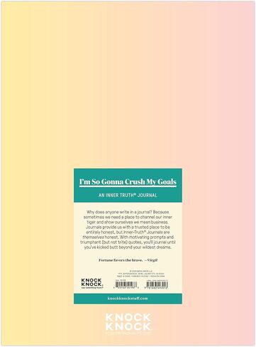 Knock Knock It's Gonna Be Okay Inner-Truth Journal (Ombre Edition), Guided Mindfulness Journal, 7 x 9.5-inches in Saudi Arabia