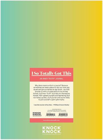 Knock Knock It's Gonna Be Okay Inner-Truth Journal (Ombre Edition), Guided Mindfulness Journal, 7 x 9.5-inches in Saudi Arabia