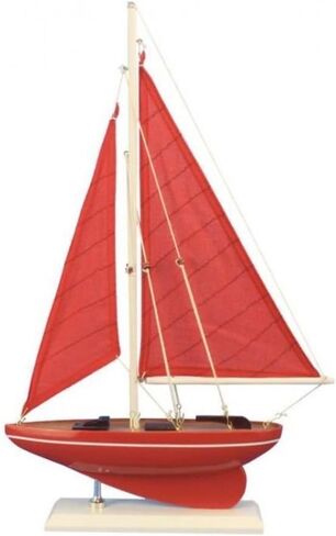 مركب شراعي بحري هامبتون 17-108 مركب شراعي خشبي للبحر الأحمر 17-108 مركب شراعي 17 بوصة - ديكور مركب شراعي - ديكور بحري - سفينة شراعية سفينة شراعية 17-108 in Kuwait