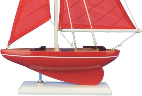 مركب شراعي بحري هامبتون 17-108 مركب شراعي خشبي للبحر الأحمر 17-108 مركب شراعي 17 بوصة - ديكور مركب شراعي - ديكور بحري - سفينة شراعية سفينة شراعية 17-108 in Kuwait